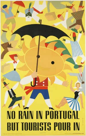Vintage Travel Poster for Portugal in 1954